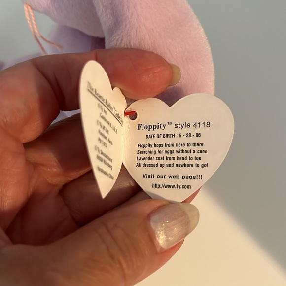 NWT HIPPITY, HOPPITY, FLOPPITY set if 3 bunnies by Ty Beanie Babies 90’s!! - Picture 12 of 14